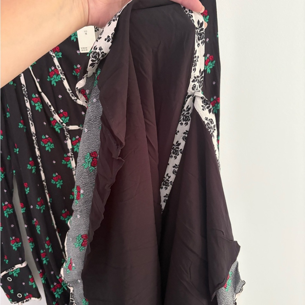 NWT Anthropologie Midi Floral Shirt Dress Size Medium - Picture 4 of 6